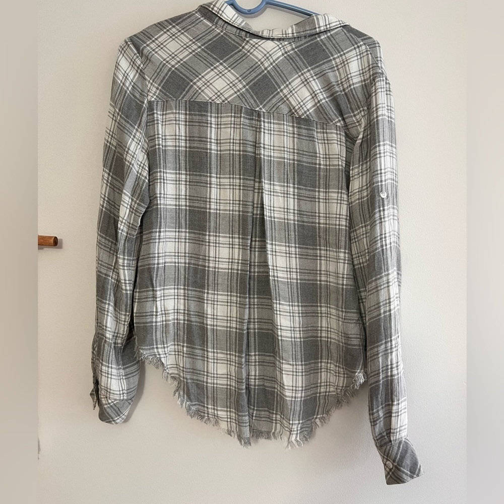 Anthropologie cloth & stone distressed flannel - Picture 3 of 3